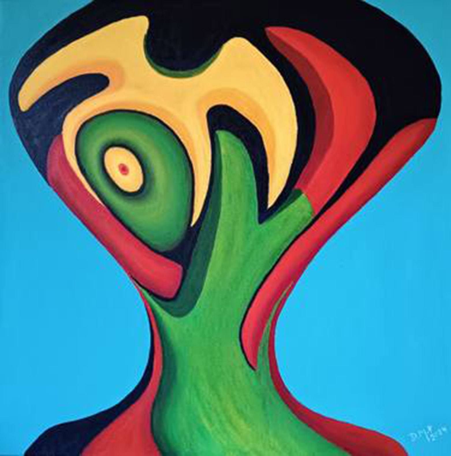 "From nothing to something"  Oil on canvas 60x60  For sale