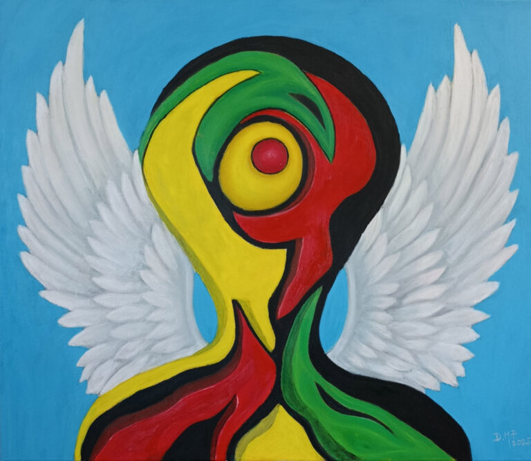 "And when I am what I am not" Oil on canvas 70x60 For sale